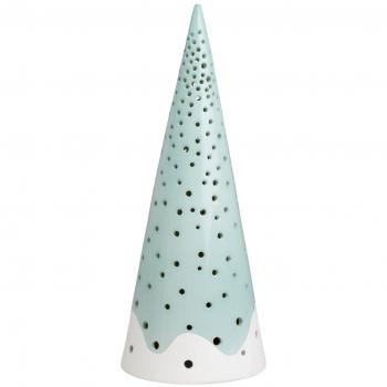 Kähler Teelichthalter Soporte para Velas de té, Cerámica, Turquesa, 24,5 x 10 cm