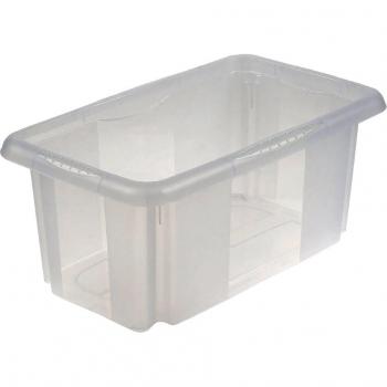 Caja de Almacenaje Apilable Keeeper Emil 7 Litros Transparente Natural