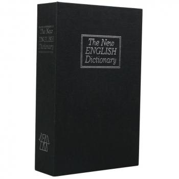 Ailiebhaus Caja Fuerte Libro falsa libro escondite secreto Dinero libro Hucha, negro, 18*11.5*5.5