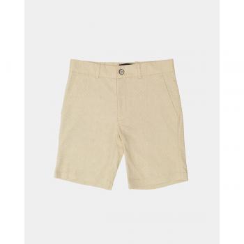 Bermuda de niño Spagnolo en tejido estructura beige con bolsillos