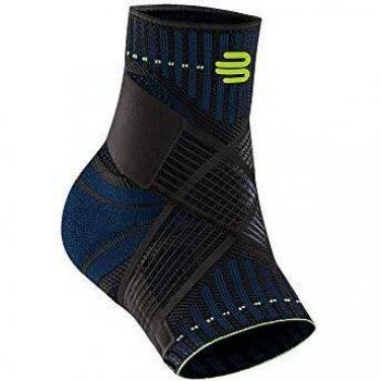 Bauerfeind Sports Ankle Support - Breathable Stabilizing Compression Brace with Taping Strap, Size XL, Black