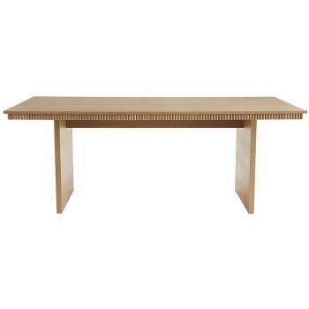 Mesa de comedor rectangular de madera de roble claro 200 cm EVASION Miliboo