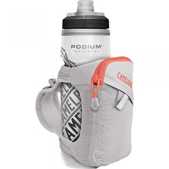 Camelbak Funda Quick Grip Chill con botella Podium de 600ml, color gris, capacidad de 620ml (21Oz), diseño portátil, material aislante