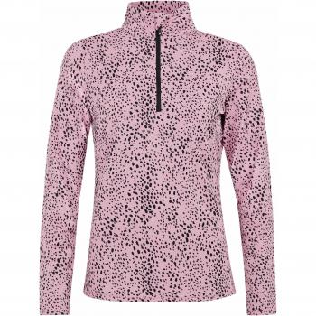 Protest Women's Prtgrenada Half Zip Fleece Long Sleeve Top in Cameo Pink