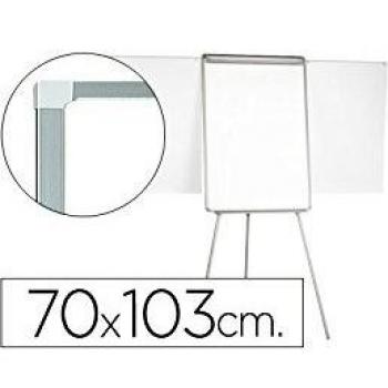 Q-Connect Pizarra Blanca Con Trípode 70X103 Cm Y Brazosextensibles Para Conferencias Superficie Laminada