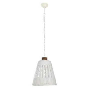 Lámpara de Techo Home ESPRIT Blanco Bambú Madera de Mango 50 W 48 x 48 x 57 cm