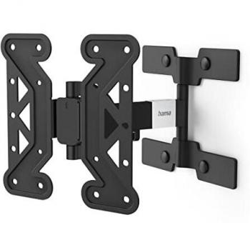 Soporte de pared Hama Fullmotion 1 Brazo Extra Slim para TV 19 a 48 Negro