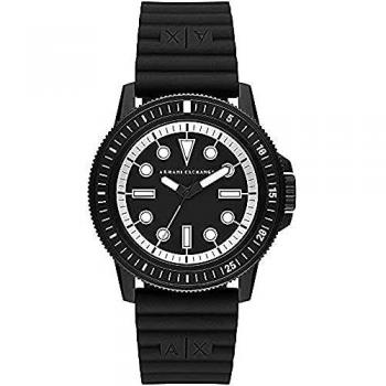 Armani Exchange Men's Black Silicone Strap Watch AX1852