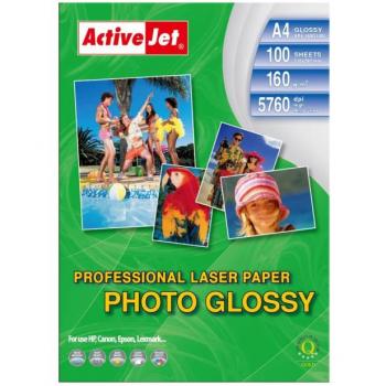 Papel Fotográfico Brillante Activejet A4 160g/m² 100 Hojas