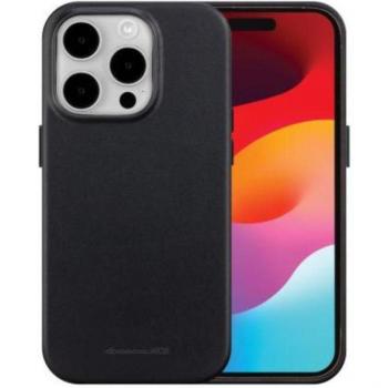 Funda de piel Roskilde MagSafe para iPhone 15 Pro Max - Negra