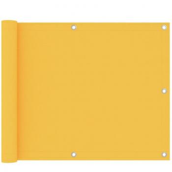 Toldo para balcón tela oxford amarillo 75x500 cm