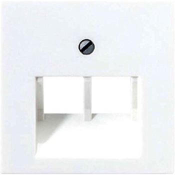 PLACA CENTRAL AS500 1 TOMA TELÉFONO 2x8P BLANCO MARFIL JUNG