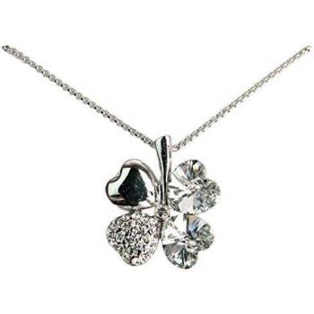 Desconocido Crystal from Swarovski Collar Plateado