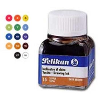 Pelikan - Tinta China de Color Bermellón en Bote de 10 ml