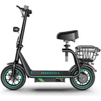 Patinete Eléctrico Bogist M5pro+ 500W Batería 48V 13Ah Autonomía 35km Diseño Plegable Frenos de Disco Negro/Azul