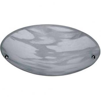 Plafoniera de Vetro Sabbiato Ø 25cm Alabastro Decorativa