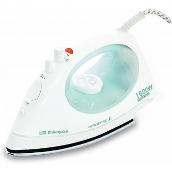 Orbegozo SV 1600 - Plancha ropa vapor, 1600 W de potencia, suela INOX, función de planchado vertical y planchado en seco, regulador de temperatura