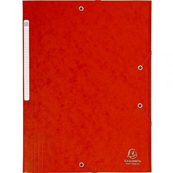 Exacompta 17117H - Carpeta con goma, A4, color naranja