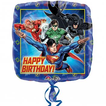 Amscan – 3238101 Liga de la justicia cumpleaños Foil Balloon