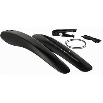 Desconocido Mr Crud Urban - Guardabarros para Bicicleta, Color Negro - Establecer