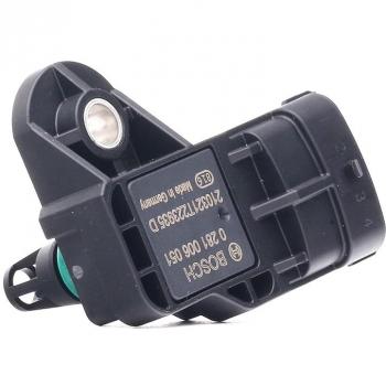 Sensor de presión de sobrealimentación BOSCH 0 281 006 051, tipo: sensor, características: mide la presión en el colector de admisión, compatible con sistemas de sobrealimentación, alta precisión y fiabilidad