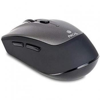 NGS Ratón inalámbrico Óptico FRIZZ Dual Compatible con tecnología Dual: Bluetooth y 2.4 GHz Color Gris. Plug & Play.