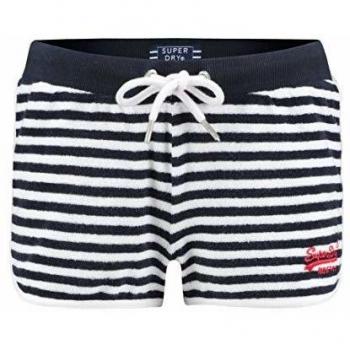 Superdry Ebele Stripe - Pantalones cortos para mujer, Unisex adulto, corto, marine
