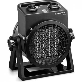 TROTEC Calefactor de cerámica TDX 10, potencia de 2 kW, protección contra el sobrecalentamiento, motor del ventilador con protección térmica