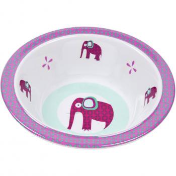Lassig - Cuenco de melamina con silicona Wildlife Elephant