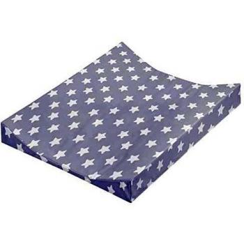 Cambiador Julius Zöllner con bordes de 2 cunas, diseño estrellas gris, 50 x 65 cm