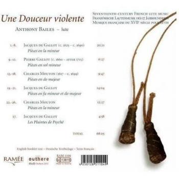 Une Douceur Violente: Obras Para Laud De De Gallot Y Mouton / Bailes