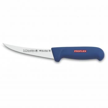 Cuchillo Profesional Deshuesador Curvo 13 cm Microban - 3 Claveles Proflex 8177