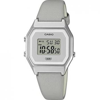 Ladies Casio 'Collection' Silver and Grey Stainless Steel Quartz Watch