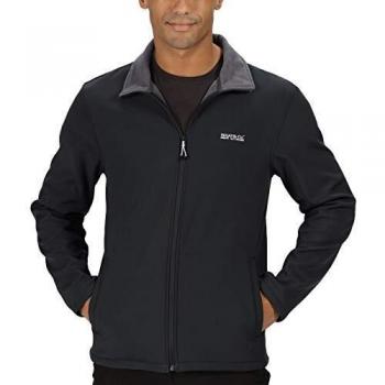 Regatta Mens Cera V Durable Wind Resistant Softshell Jacket - Black - Size 4XL