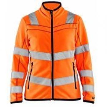 Blaklader Women's High Visibility Microfleece Jacket, Orange, Size L