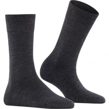 Falke Sensitive Berlin Merino Wool Socks for Ladies - Anthracite Grey, Size Small (2.5-5)