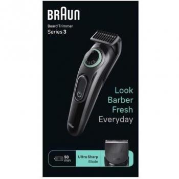 Braun BeardTrimmer 3 BT3411 Recortadora de Barba Inalámbrica Negra