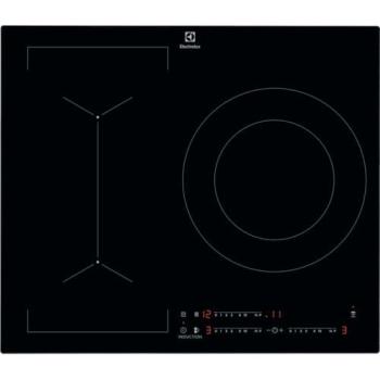Placa de Inducción Electrolux LIV63340CK, 60 cm, 3 Zonas, Función Puente, Control Táctil Deslizante, Temporizador, Hob2Hood