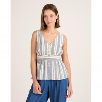 Camisa sin mangas de rayas SM Hippie Naf Naf