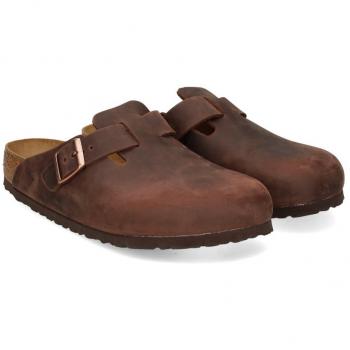 Birkenstock Boston Soft Footbed Clogs for Men - Brown - Size 41