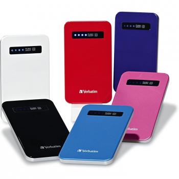 Verbatim Ultra Slim Portable Power - Cargador de baterías, 4200 mAh, color blanco