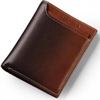 Teemzone Hombre Monedero Billetera Cartera Cuero de Estilo de Carbón Vegetal