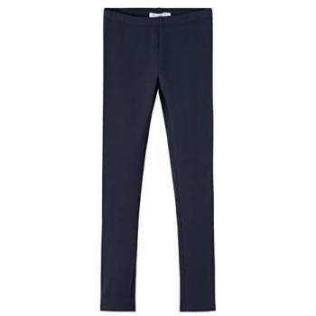 Leggings de niña Name it Davina Solid, color azul oscuro, ajuste regular