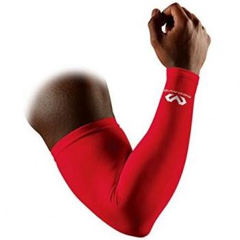 Mcdavid 6566R Mangas de compresión, Unisex Adulto, Rojo, S/M