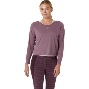 Camiseta de Correr de Manga Larga para Mujer Asics Nagino - Morado/Dusty Mauve