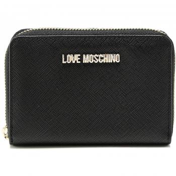Love Moschino Moschino Mujeres pequeño cierre relámpago alrededor de la carpeta Negro única Talla