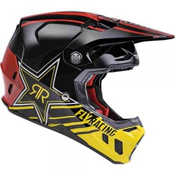 Casco de Cross FLY Racing Formula CC Rockstar Negro-Rojo-Amarillo