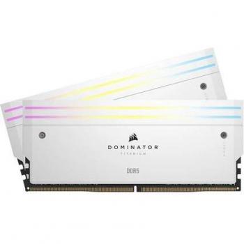 Corsair Dominator Titanium DDR5 6600MHz 96GB (2x48GB) CL32 XMP Blanco