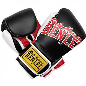 Benlee Bang Loop 14 oz Leather Boxing Gloves Black/Red/White Unisex