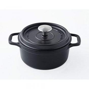 Cocotte Redonda de Hierro Fundido Esmaltado 26 cm Negra Mat - Invicta